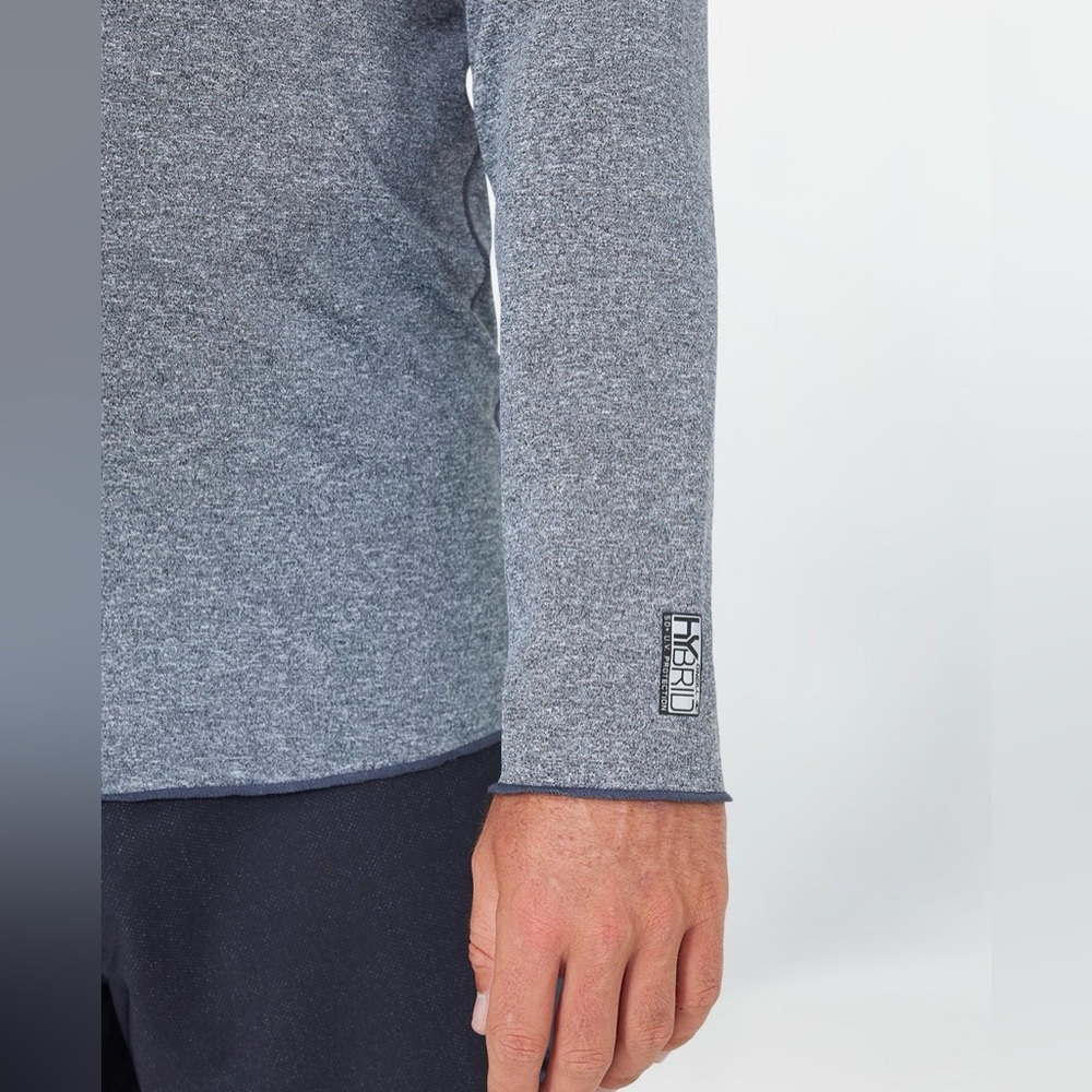 O'Neill MEN'S 24/7 HYBRID UV LONG SLEEVE SURF HOODY - GRAPHITE - Picture 11 of 12